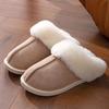 Cross-border Wholesale Fluffy Slippers Women's Autumn and Winter Warm Thick-bottomed Plush Slippers Home Indoor Cotton Slippers Men