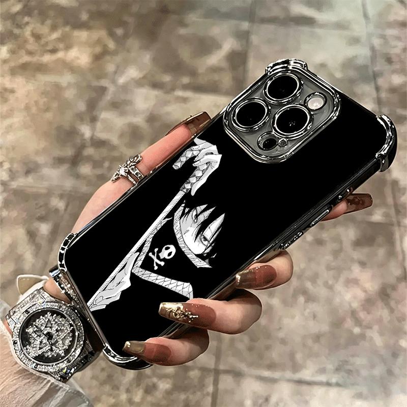 Hunter X-Hunters Feitan Portor Soft Phone Case For iPhone 15 16 17 Air 14 Pro Max 16E Plus 13 12 Mini Plating Anti-Fall Fundas