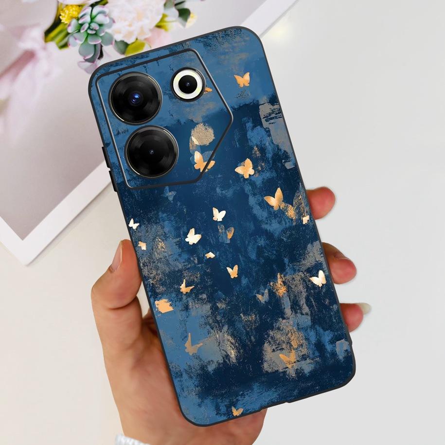 For Tecno Camon 20 Pro 5G Case Marble Cover For Tecno Camon 20 Bumper Soft Silicone Phone Cases For Camon20 Pro CK8n CK7n Fundas