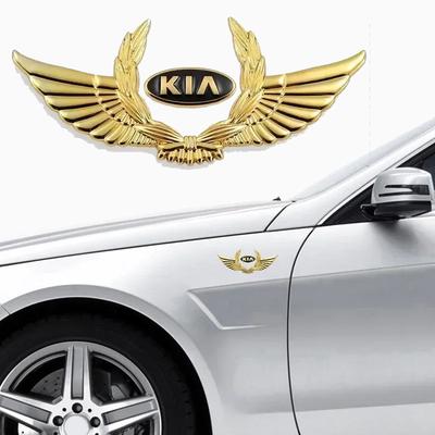 For Soul RIO Seltos Optima Sportage K3 K5 Ceed Niro Cerato 3D Metal Car Decor Body Wing Stickers Emblem Decal Accessories