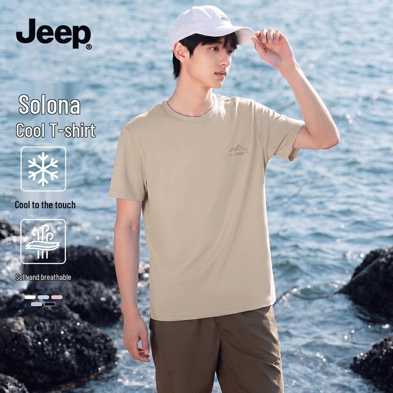 JEEP Men s Sorona Cooling Short-Sleeve T-shirt L