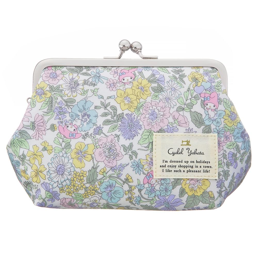 Cute My Melody Cosmetic Sanrio Liberty Cute Floral Birthday New Life Made in Japan Song Pouch, Print, Self-Standing, Women's, Adult, Pattern, Stylish,