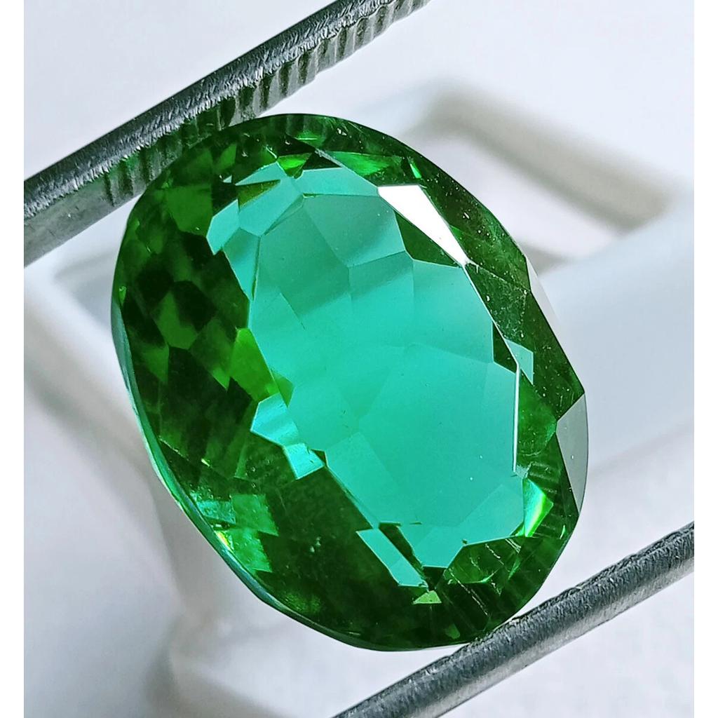 Natural Green Peridot Oval 18-19 Ct Certified Rare Loose Gemstone