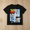 Cotton short-sleeved children's toy cartoon print boys'sports shirt for ages 1-12, casual top summer T-shirt with cartoon design