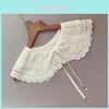 Polyester Embroidered Faux Collar With Lace Trim For Adult Fashion Accessories