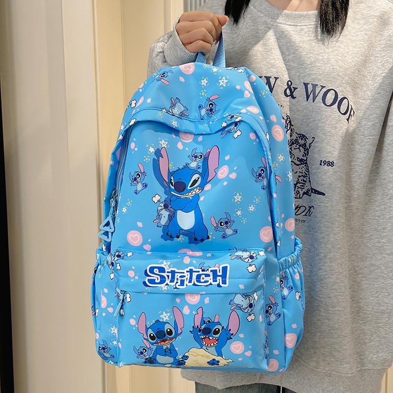 Cartoon Pattern Stitch Kids Backpack With Lightweight Nylon For Education School