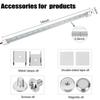 8X 12V Interior LED Light Bar 48 Leds Strip Lights With Switch And Magnets 6500K White Light For Car Van RV With US Plug