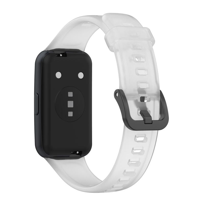 Schnellverschluss Smartband Ersatzband Durchscheinendes Silikon Armband Armreif für Huaweiband 7 Weiches Armband 1 Stück