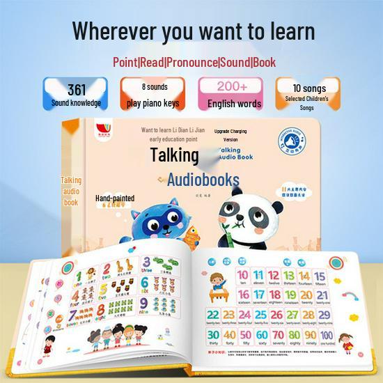 Haiyue Zweisprachiges Baby-Soundbuch: Frühes Lernen & Kognitive Bildenzyklopädie