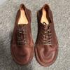 Mens Handcrafted Vintage Loafer Shoes With Suede Finish Genuine Horsehide Upper Round Toe Lace-Up Low Heel Leather Sole