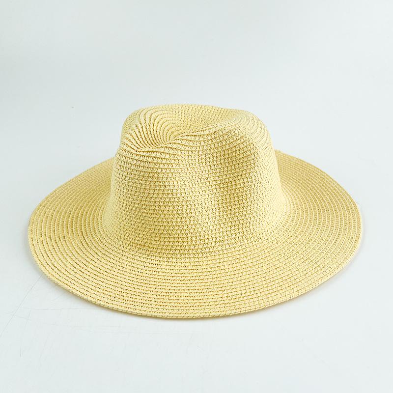 25-Farben Outdoor Vintage Stroh Cowboyhut für Reise und Strand Sonnenschutz