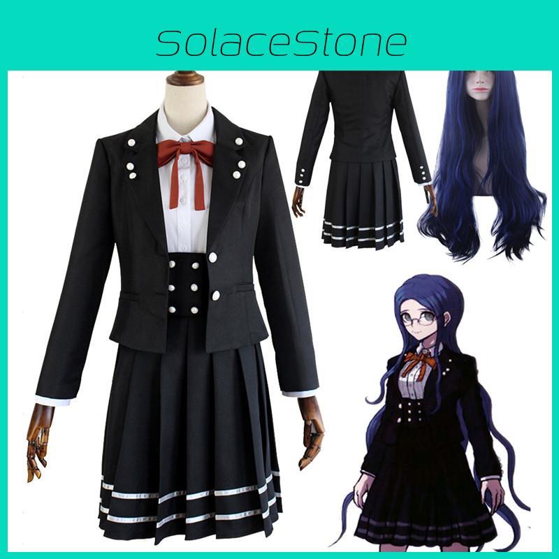 Breathable And Durable Danganronpa V3 Shirogane Tsumugi Cosplay Suit With Wig