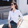 Women's Slim Long Sleeve Polo Neck T Shirt - Simple Solid Color Sports Leisure Business Anti-wrinkle Soft Elastic Wrinkle-resistant Long Sleeve