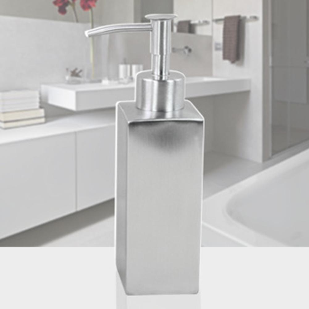 Stainless Steel Liquid Soap Lotion Emulsion Bottle Dispenser Pump Pressing Head Nozzle Replacement Jar Tube