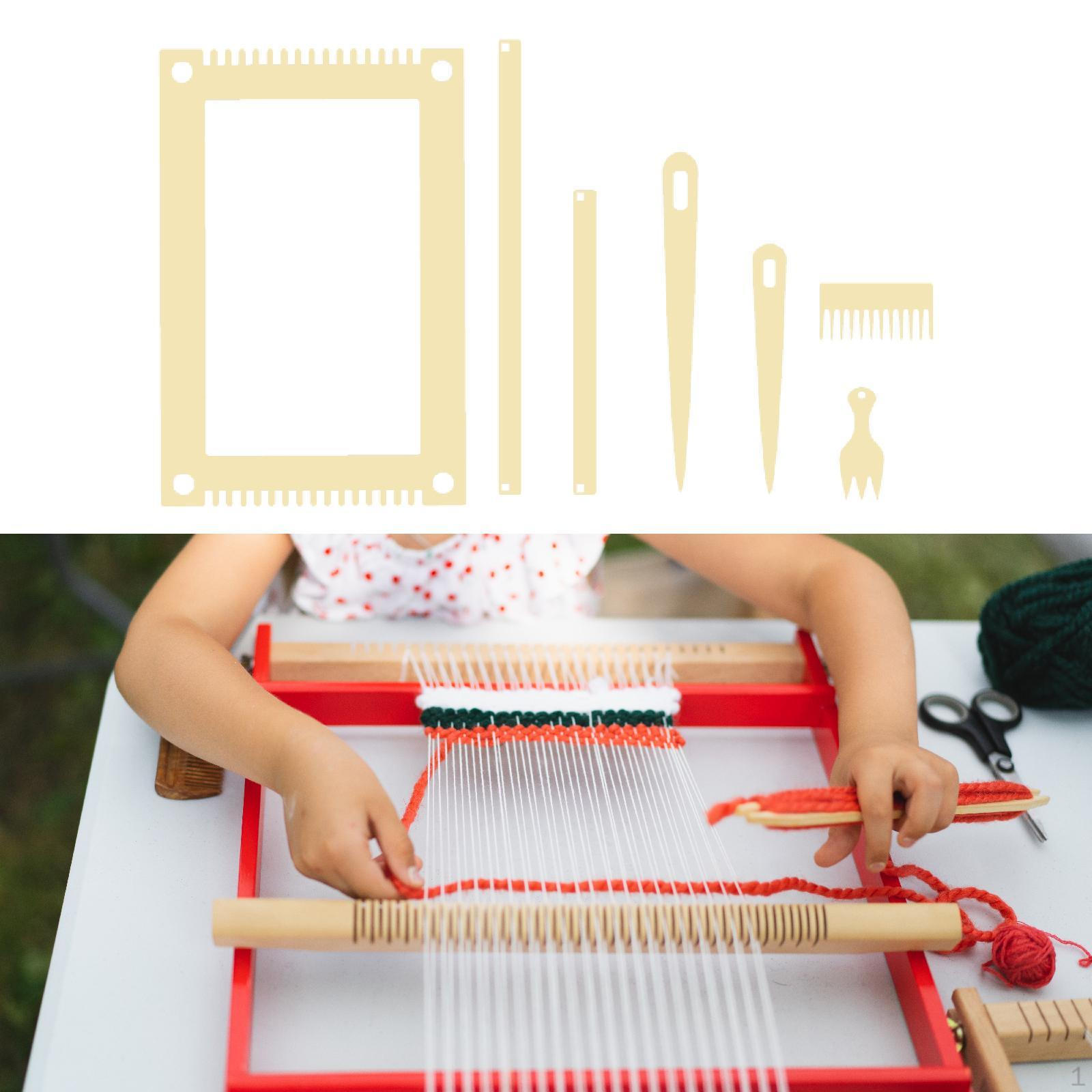 

Деревянный ткацкий станок Набор для рукоделия Сделай сам Универсальные креативные материалы Аксессуары Машина