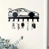 1PC Racing Car Metal Keychain Wall Mount Key Holder Home Decor Gift for Men
