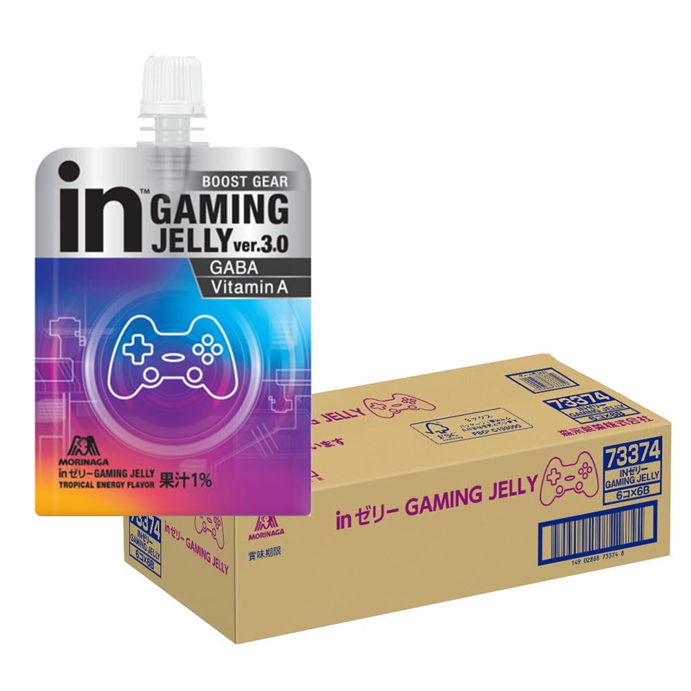 

в Jelly GAMING JELLY Тропический Энергетический Вкус x 36 Игра GAME ГАМК Витамин А BOOST Morinaga (180г штук) Киберспорт и компания