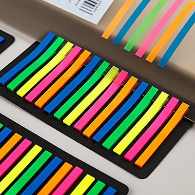 Lebendige Farbflaggen-Registerkarten, modisch, leicht, abnehmbar, bunt, zum sauberen Entfernen von Seitenmarkierungs-Lesezeichen