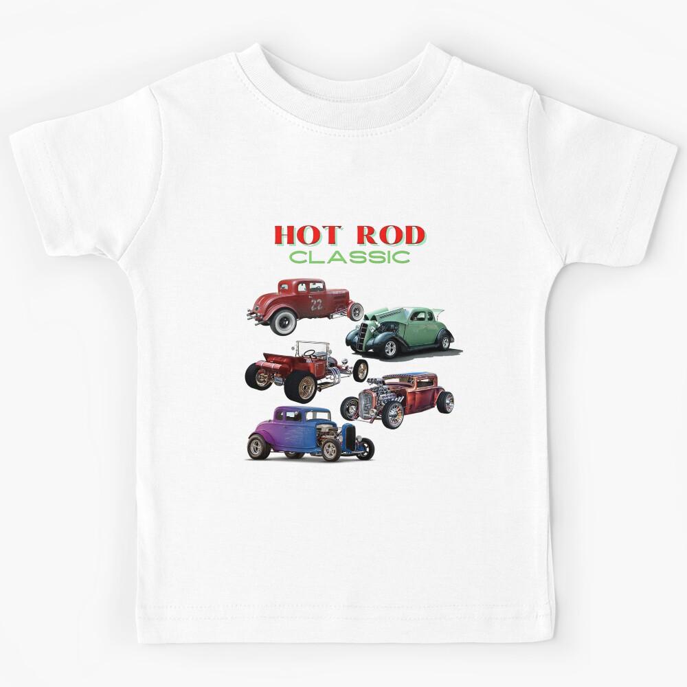 Car Vintage Rod Drag Muscle Hot Racing Kids T-Shirt 150