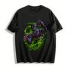 Horror Mummy Print T Shirt Halloween Themed Spooky Graphic Top Pure Cotton T-shirt