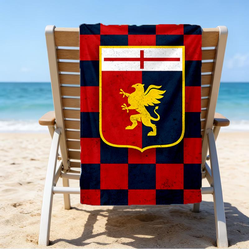 Shield With Griffin Cross Beach Towel - Soft, Absorbent Microfiber, Lightweight, Ideal for The Beach, Parties, Travel, Camping fan gifts
