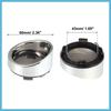 BULLSPANN Clear Turn Signal Lens Cover 50mm with Silver Tone