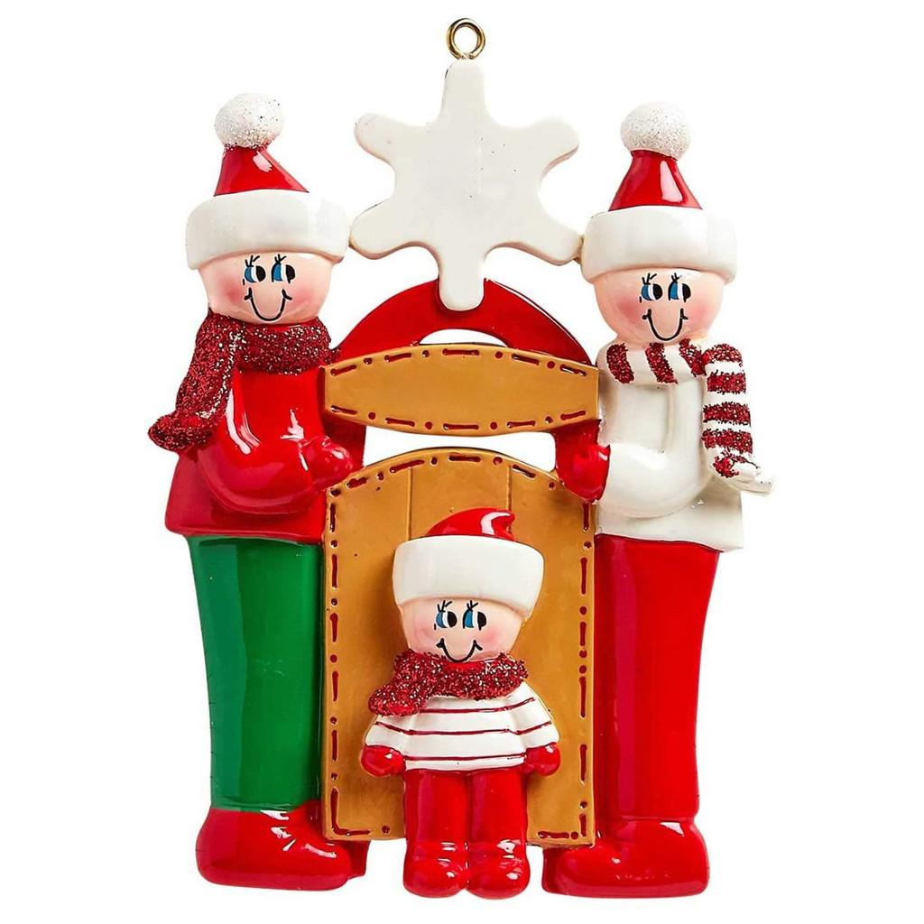 

Zibi Trendy Family Сделай сам Полимерная Рождественская елка Подвесные украшения для праздников Веселый 3Person