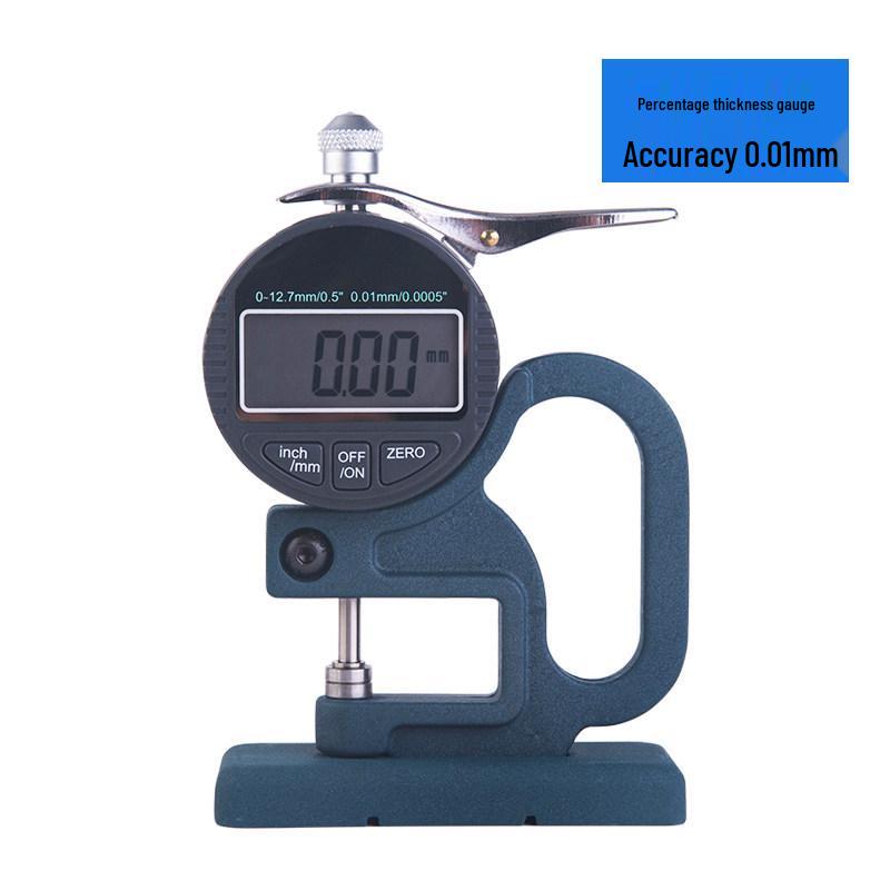 Digital Thickness Gauge for Pipe, Paper, Film, Fabric, Tape, Leather - Large Span Desktop Meter