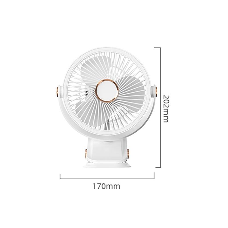 

Rechargeable Clip On Fan - 3-in-1 Desk Handheld Wall Mount Fan Strong Airflow 3 Speeds Portable USB for Home Office Bedroom 0-5W&24 V&3 белый