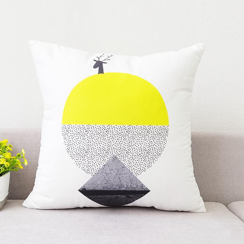 New Modern Nordic Simple Pillowcase Living Room Sofa Home Pillowcase Short Plush Cushion