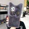 Plush Cat Suitable for Apple 16 Mobile Phone Case Cartoon iPhone13 Cute 12Promax Warm 11 Anti-drop Case