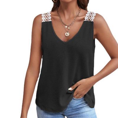 Women's Lace Lace Shoulder Straps V-neck Casual Vest