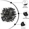 120 Pack Mini Binder Clips, Black Binder Clips, Small Paper Clips 15mm 5/8 Inch. Micro Size Office Clips for Home School Office and Business.