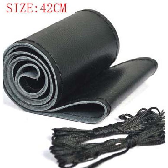 

Бесплатная доставка 42 см 45 см 47 см 50 см чехол на руль автомобиля грузовика грузовика автобуса DIY ручной работы из натуральной кожи руль 47CM Black Line red