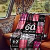 Happy 60Th Birthday Queen Blanket Personalized Name Soft Comfortable Stylish Blanket Car Blanket Perfect For Travel Camping Outdoor Home Suitable For