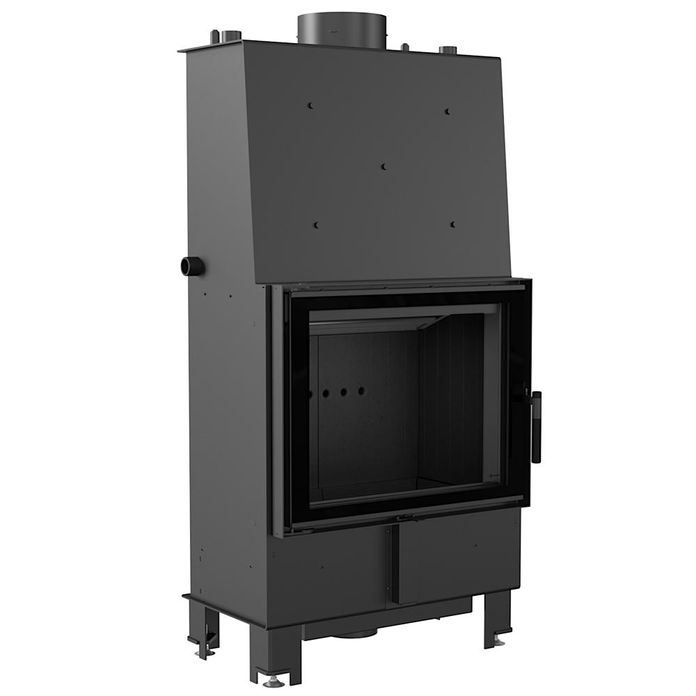 Water heating fireplace KRATKI LUCY 16 kW Ø 200 black thermotec lining