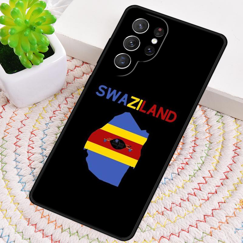 Swaziland Flag TPU Phone Case For Samsung Galaxy note 10 pro S26 S25 S24 S23 S22 Ultra Plus S21 FE S20 Shockproof Cover