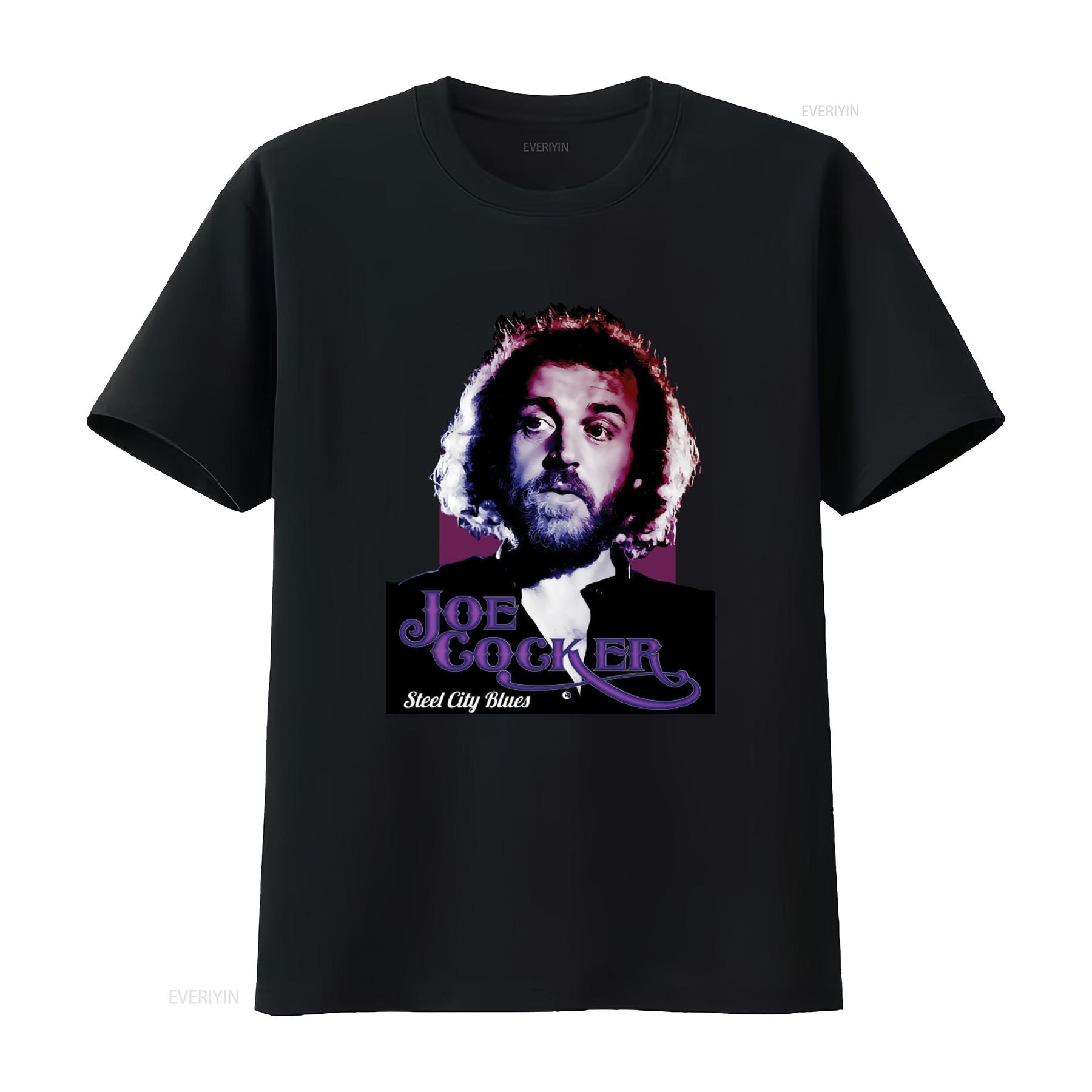 

Joe Cocker Steel City Blues T Shirt 100 Cotton Sizes for Men and Women vintage Washed Stylish streetwear Versatile homme 4XL