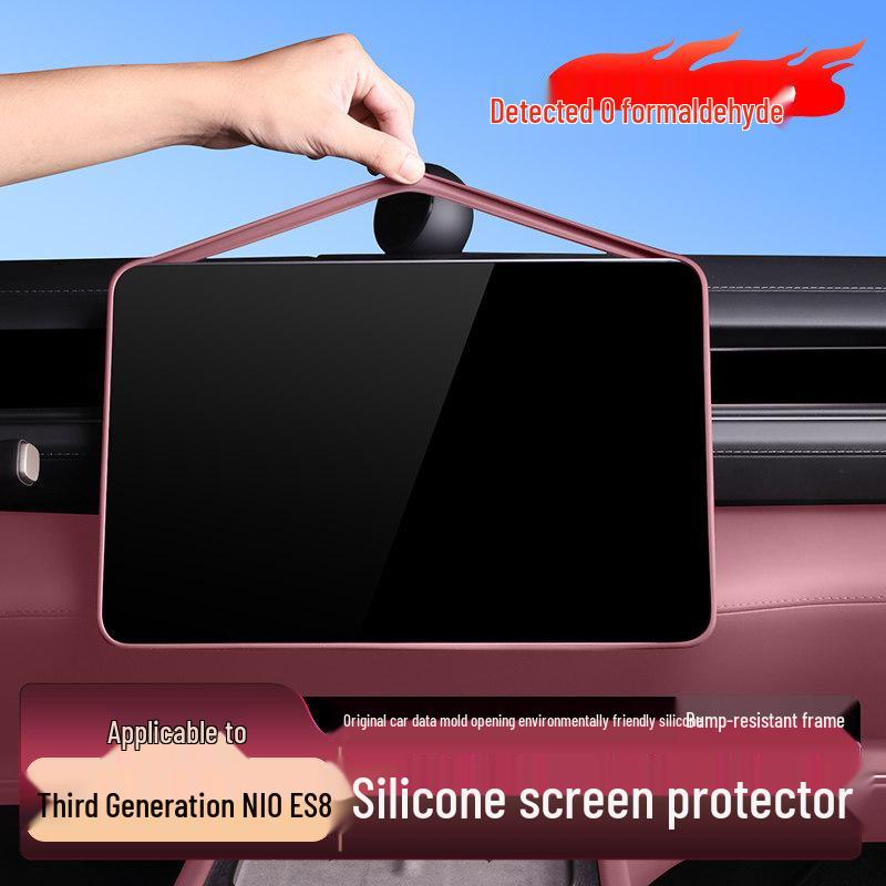 Silicone Screen Protector for NIO ES8: Compatible with Center Console, Navigation, and Rear Seat Screens.