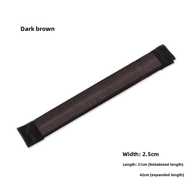 

Сокровище французских вьющихся волос: Приспособление для создания пышных пучков и аксессуар для волос в виде цветочного бутона. коричневый