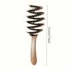 High-Quality Long-Handle Bristle Comb – Anti-Static Volumizing Hair Brush for All Hair Types, Smooth Full Hair