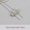 Versatile Extra Small 90cm Metal Nail Art Bead Chain for DIY Nail Accessories