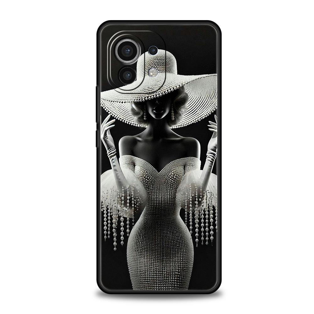 

Чехол для телефона для Xiaomi Poco F7 F6 F5 F4 F3 X7 X6 X5 X4 X3 NFC M4 C51 C55 GT Pro 5G Мягкий ТПУ Fundas Милый Белая Одежда Capas Poco X4 GT