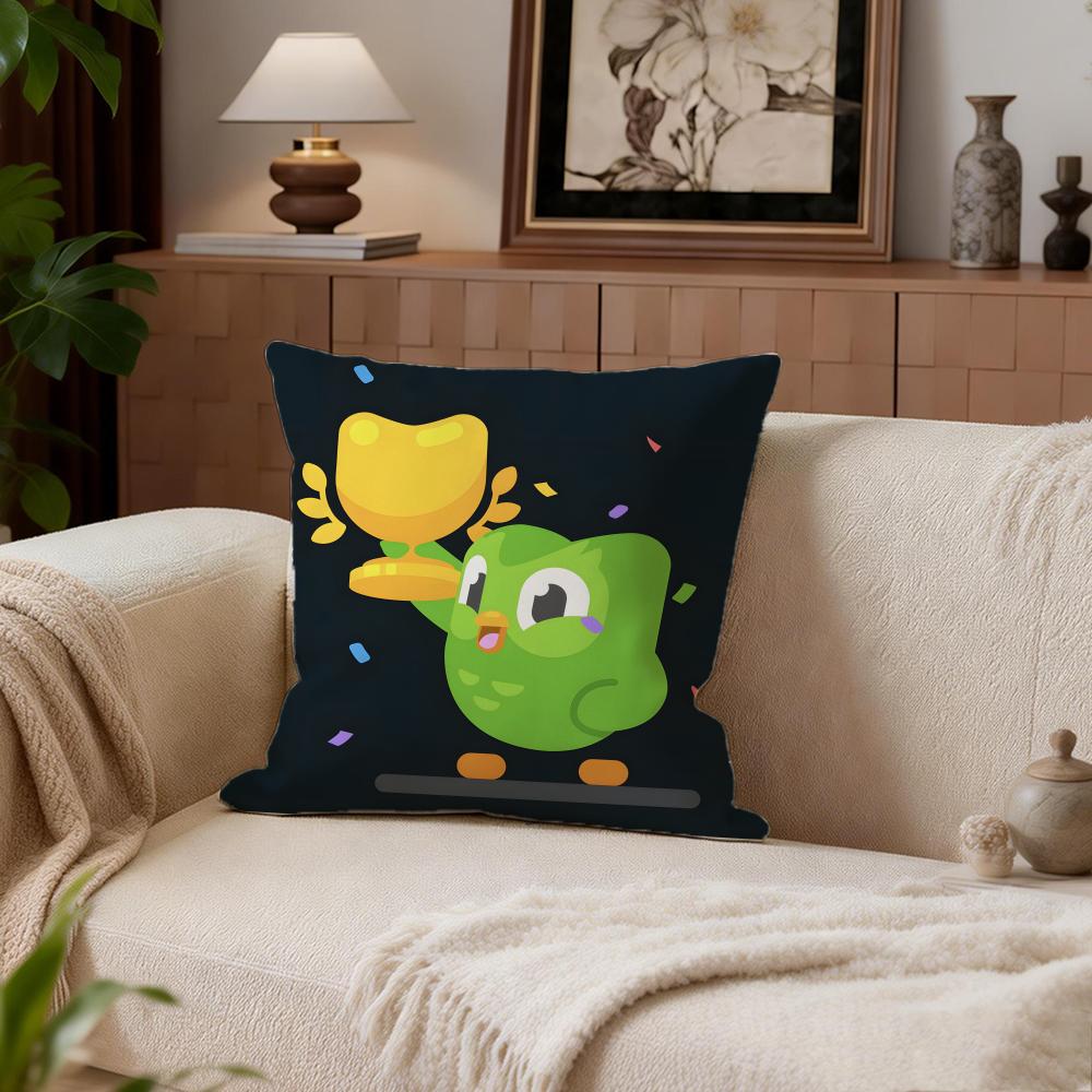 Educational Duolinggo Cushion Cover Cushion Cover Set 4Pcs 50x50 45x45 40x40 Pillowcase Decorative Sofa Home Decor