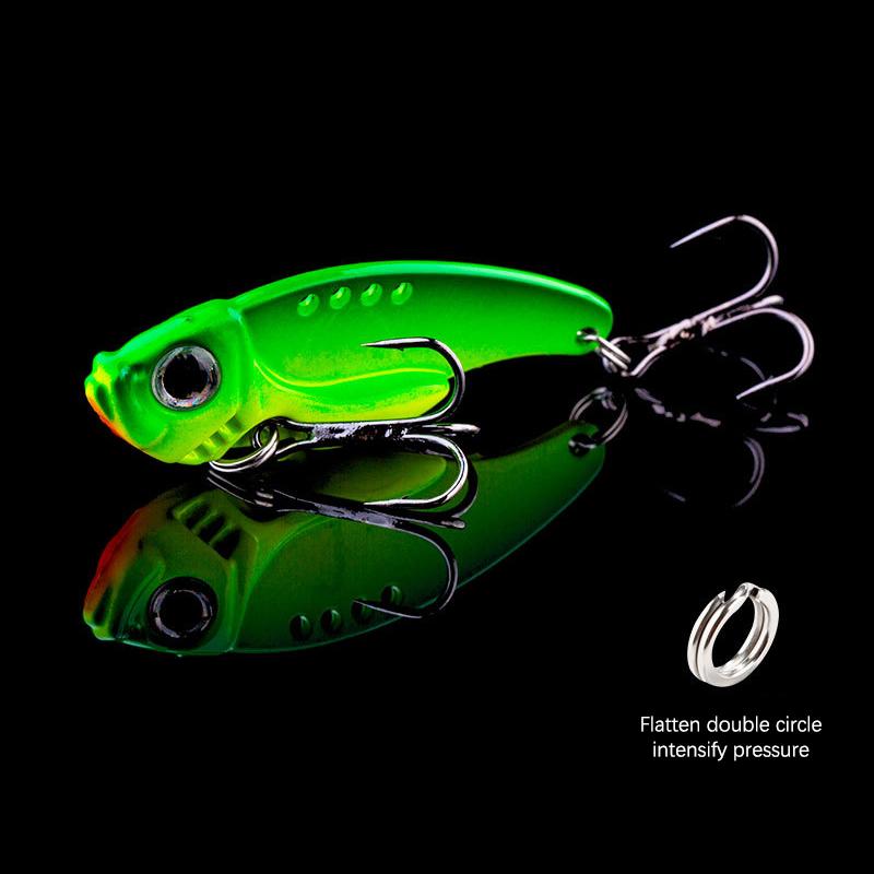 Metal Vib Blade Návnada Rybaření Vibrace 3D tvrdá nástraha Trojháček Náčiní Pesca Návnada