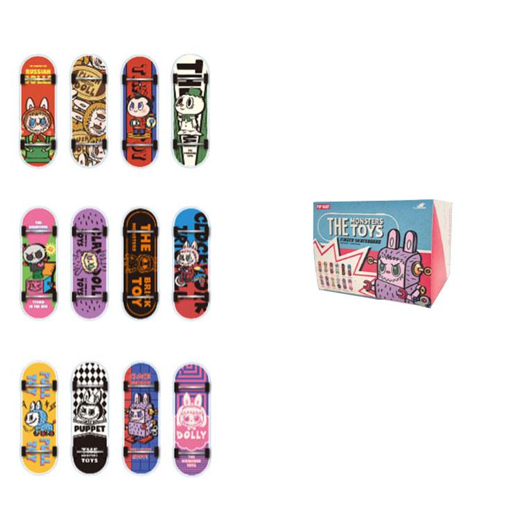 New POP MART LABUBU Elf Toy Collection Fingerboard Mystery Boxes Single Mystery Box/Full Box 12 Pcs 210500208