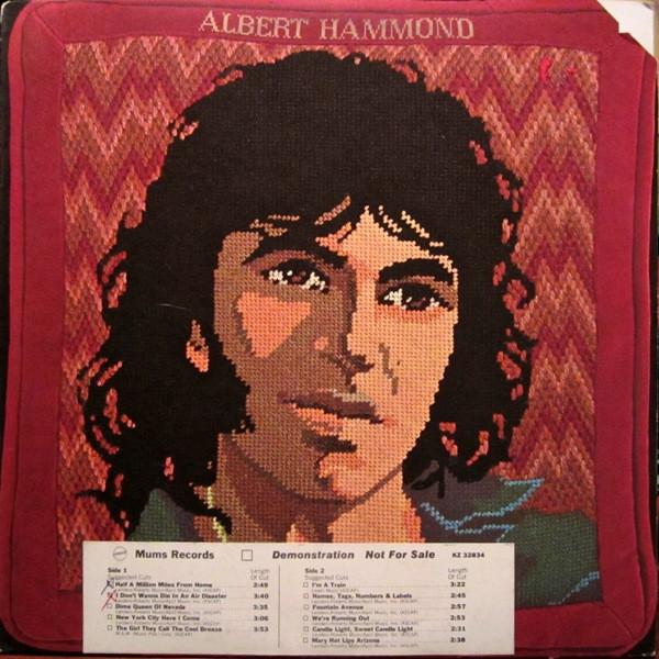 

LP Record ALBERT HAMMOND - Albert Hammond KZ32834PROMO Mums Records 1974 US Rock Used
