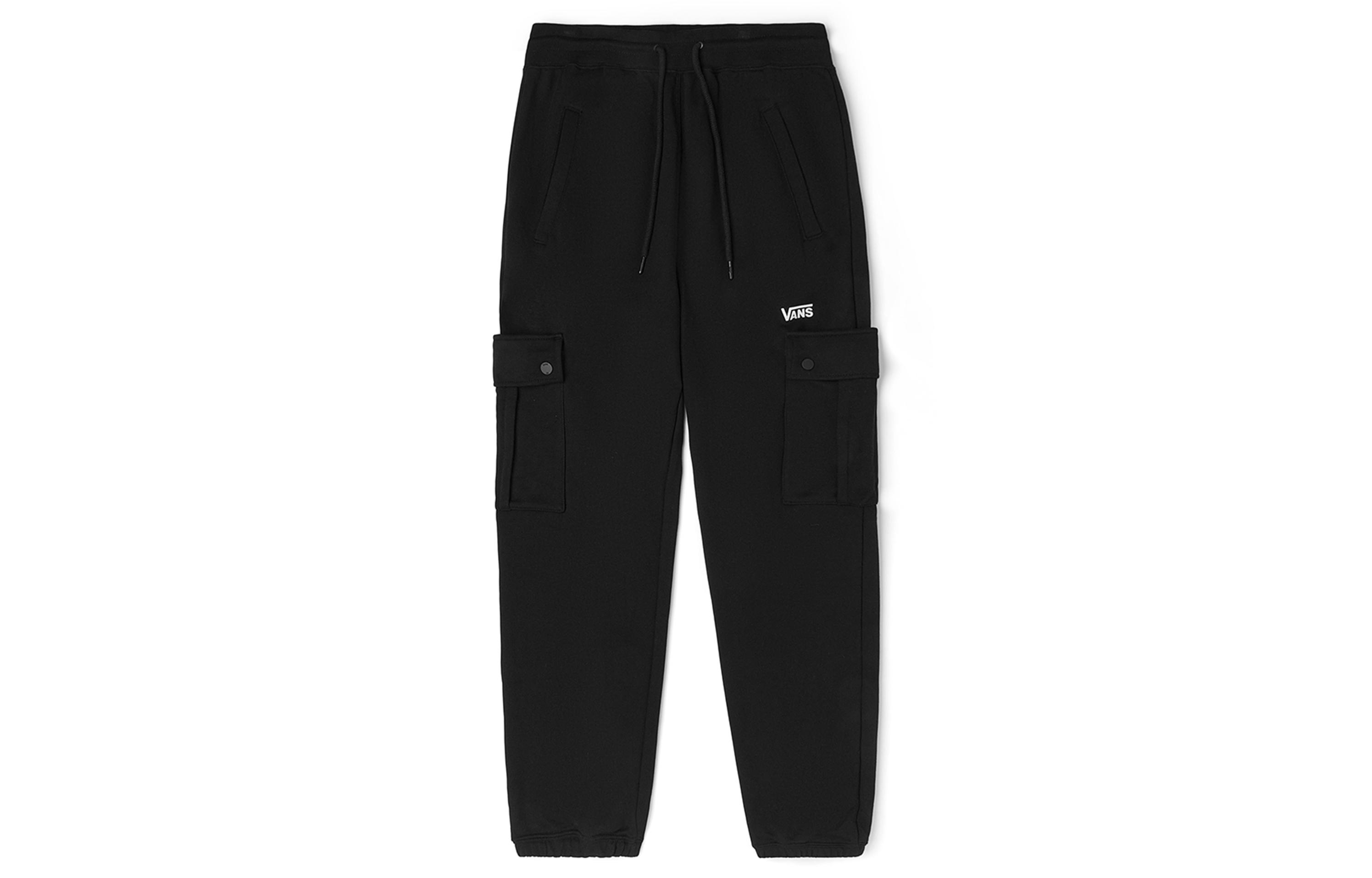 Vans Knitted Sweatpants Unisex Black Moderate Cargo Pants VN00090WBLK M