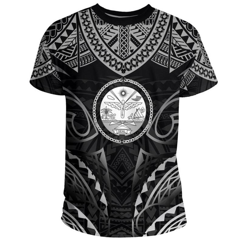 FSM Marshall Islands National IndependenceDay 3D Printing T Shirt The Republic-of Marshall Islands Flag Graphic Shorts Sleeves