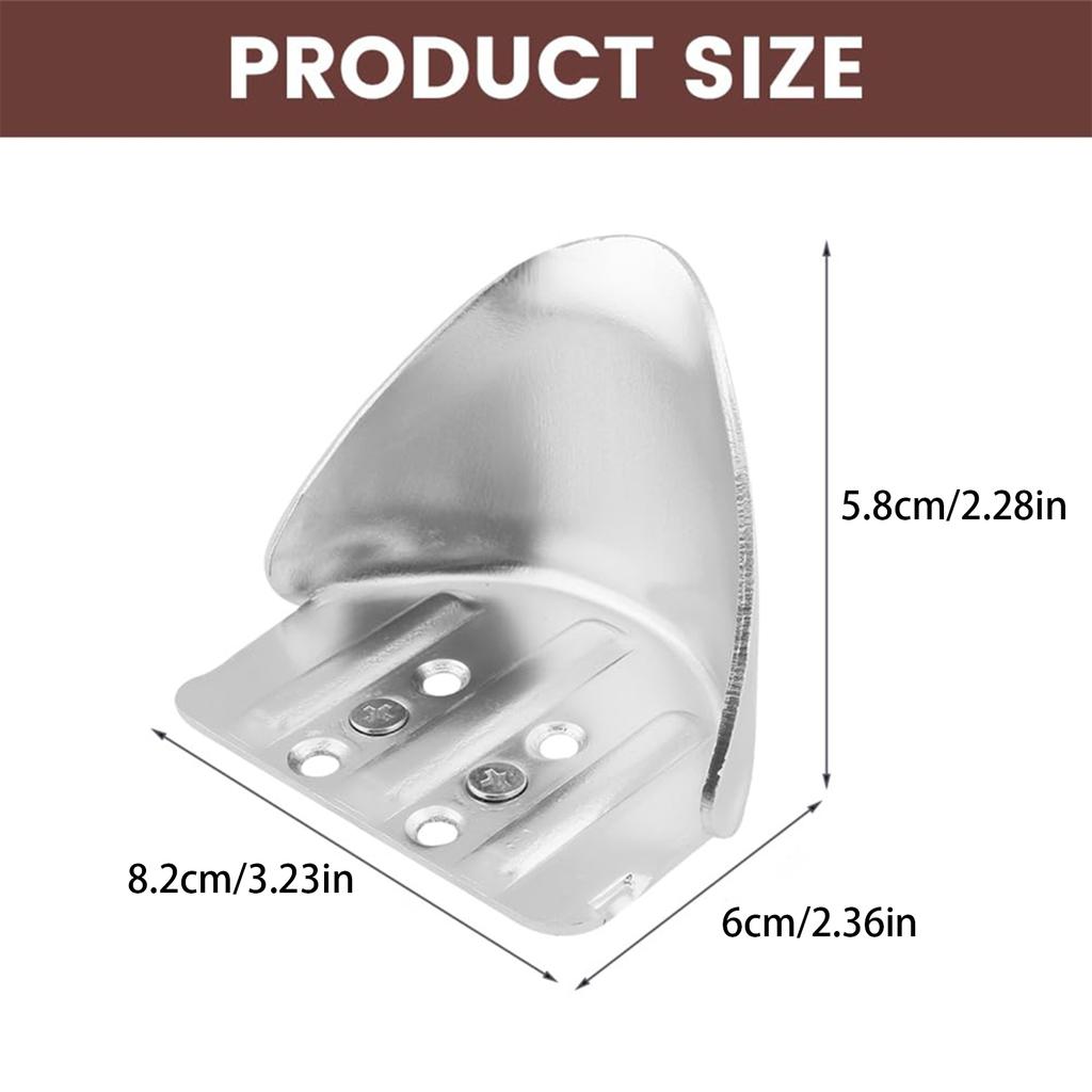 2 Pack Adjustable Metal Drywall Stilt Heel Bracket Replacement Kits for Safe High Wall Painting and Construction Work